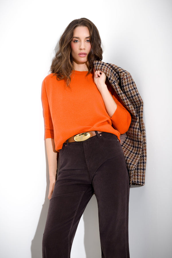 Cashmere wool box sweater