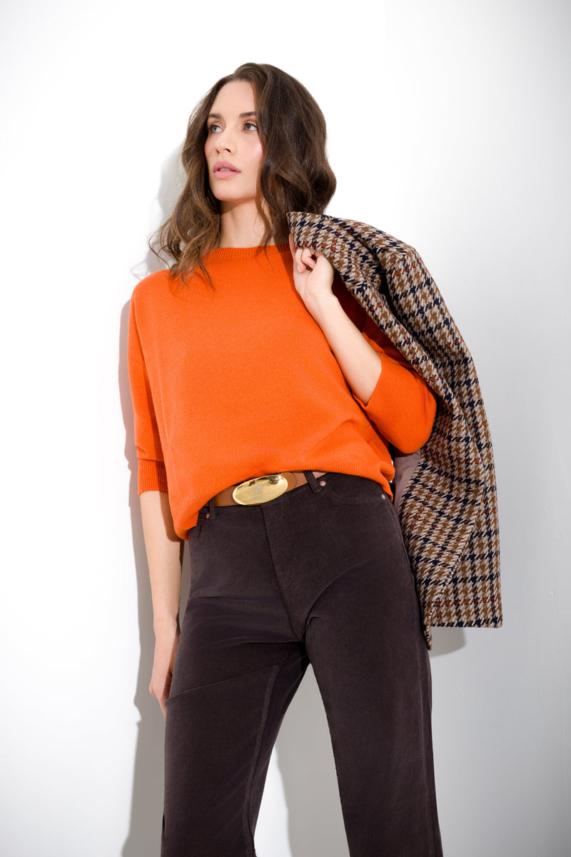 Cashmere wool box sweater