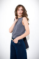 Wool and cashmere tank top