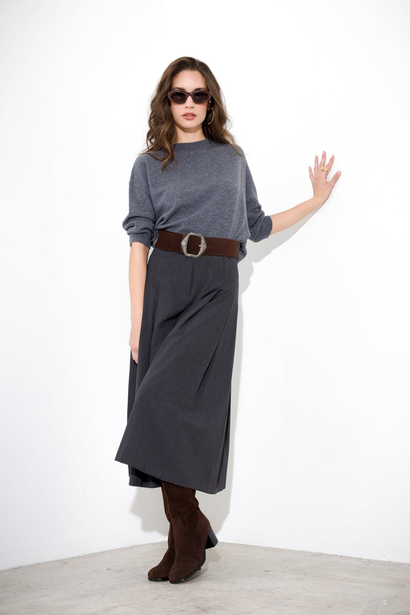 Cashmere wool box sweater