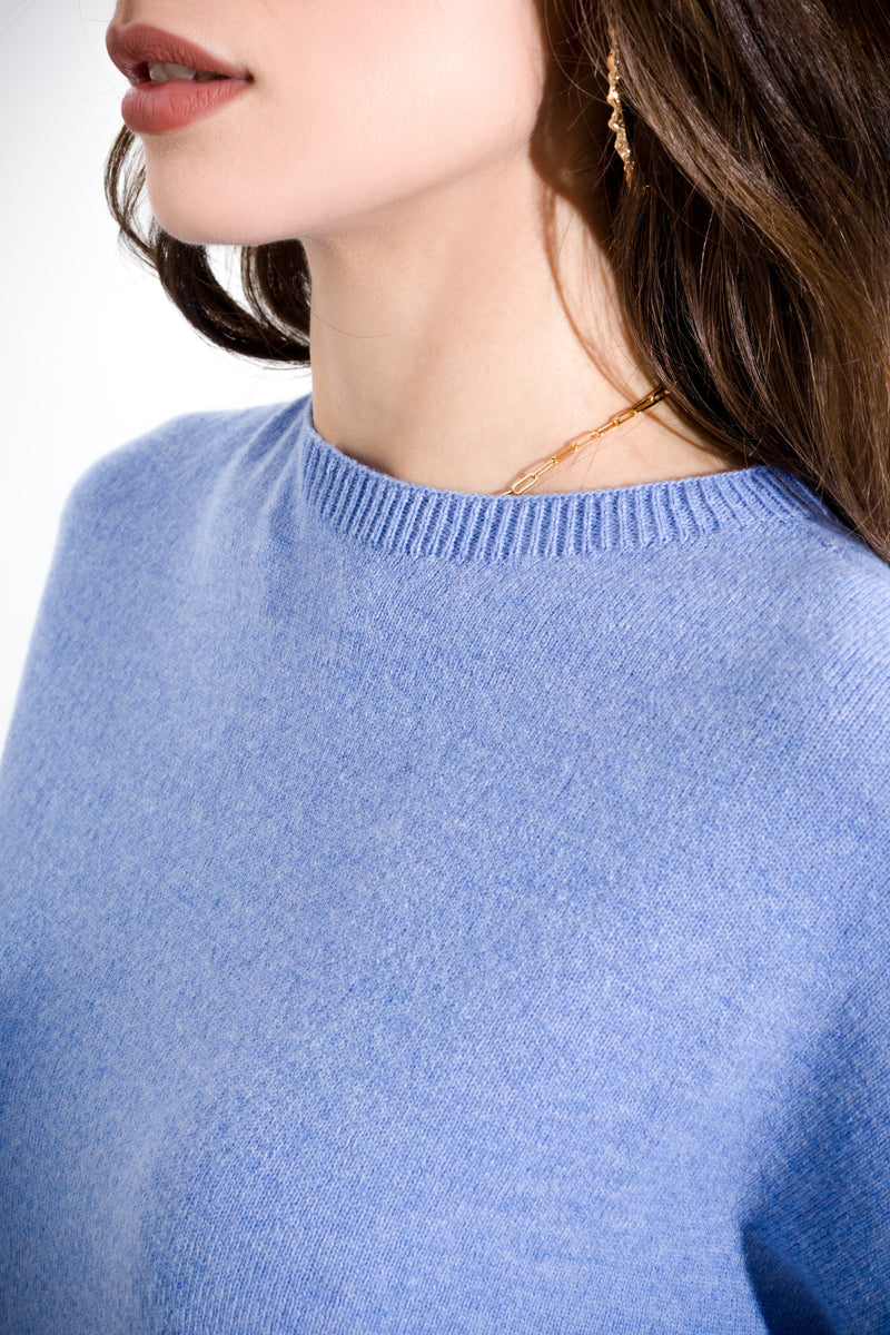 Cashmere wool box sweater