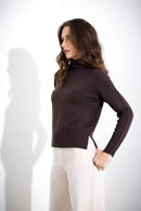 Maglia in pura lana a collo alto FRIENDLY SWEATER