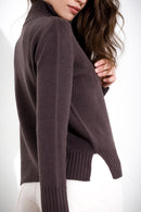 Maglia in pura lana a collo alto FRIENDLY SWEATER