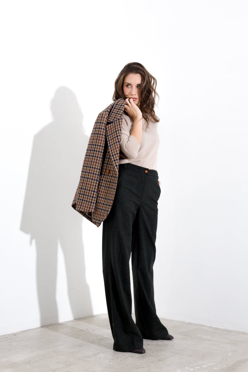 Cashmere wool box sweater