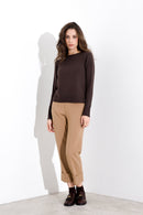 Maglia in pura lana girocollo FRIENDLY SWEATER