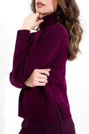 Maglia in pura lana a collo alto FRIENDLY SWEATER