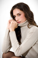 Maglia dolcevita in pura lana FRIENDLY SWEATER